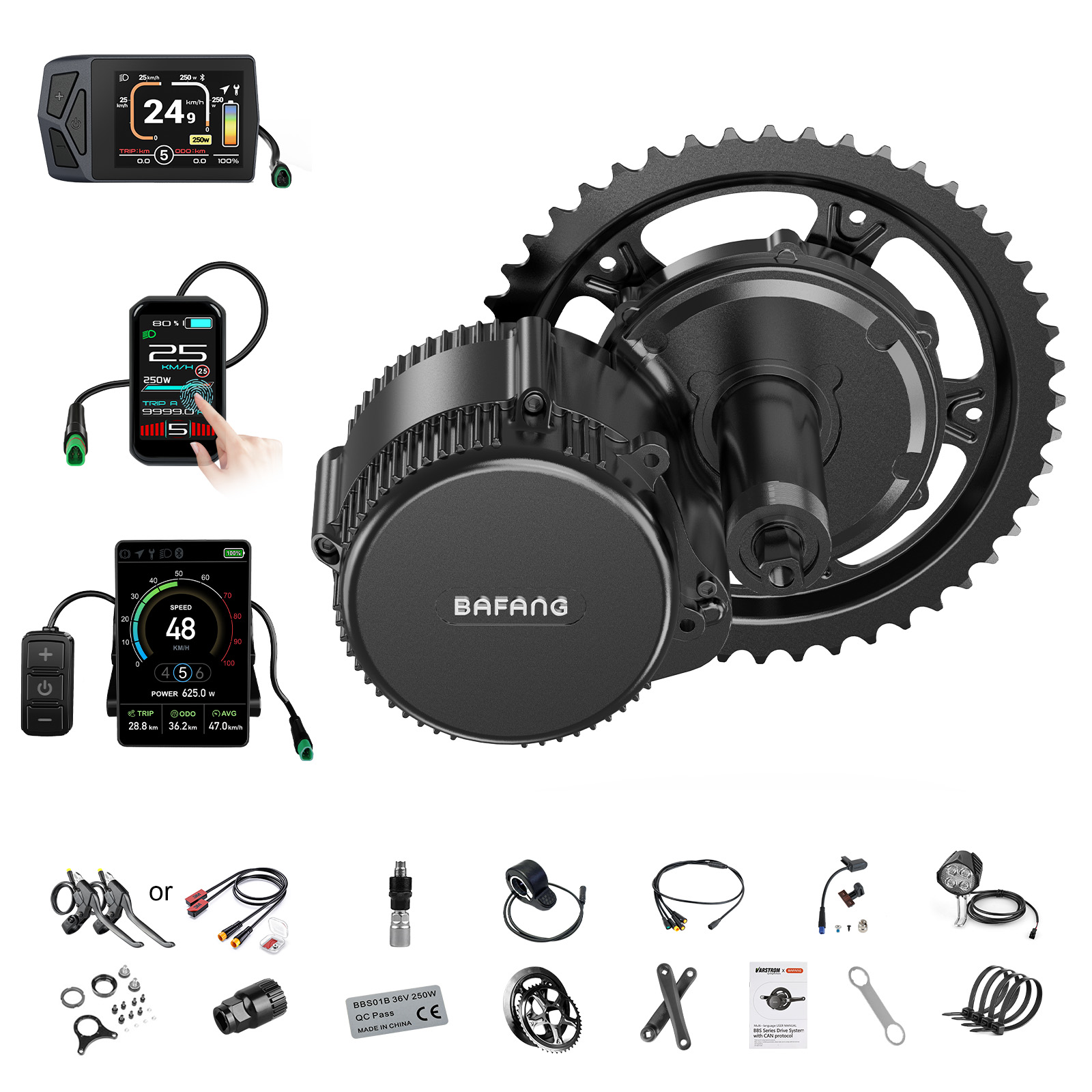 [Доставка по США] Мотор Bafang – обзор и цена Central Motor Kit With Torque Sensor 500W