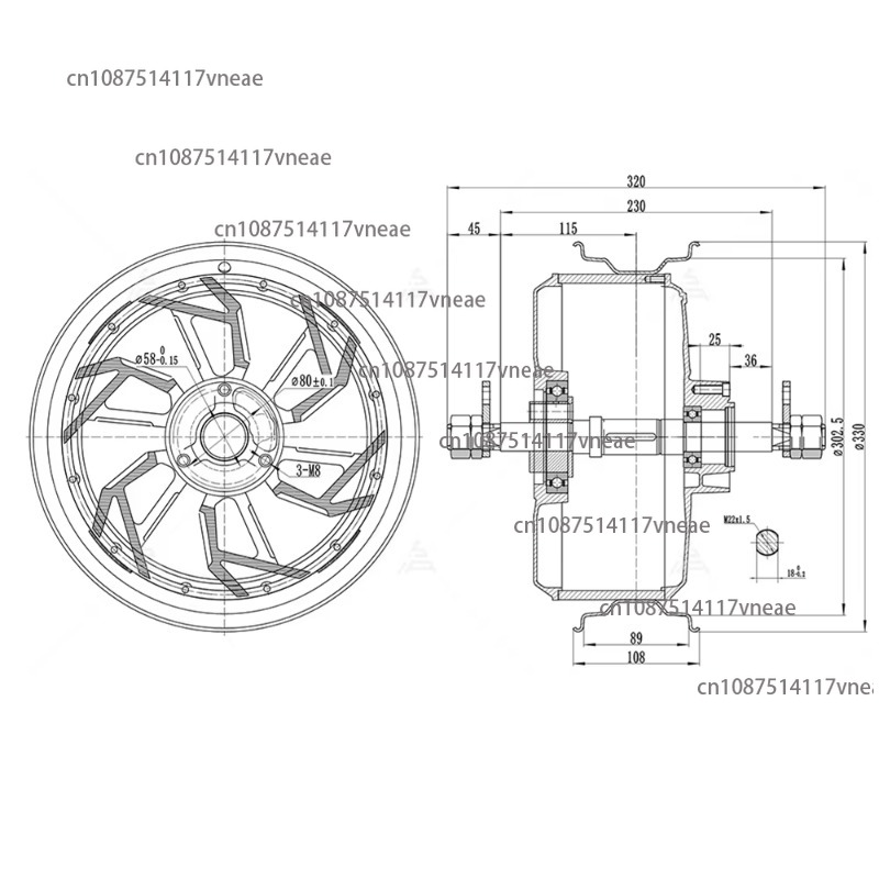 Двигатель 12000 Вт 12x3,5 дюйм – обзор и цена 12000W Electric Motorcycle Hub Motor